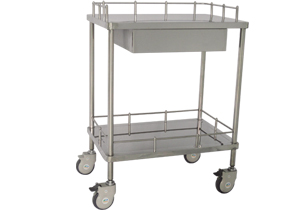 不銹鋼治療車Ⅲ型（凹臺(tái)面、有抽、無抽）B315、B316